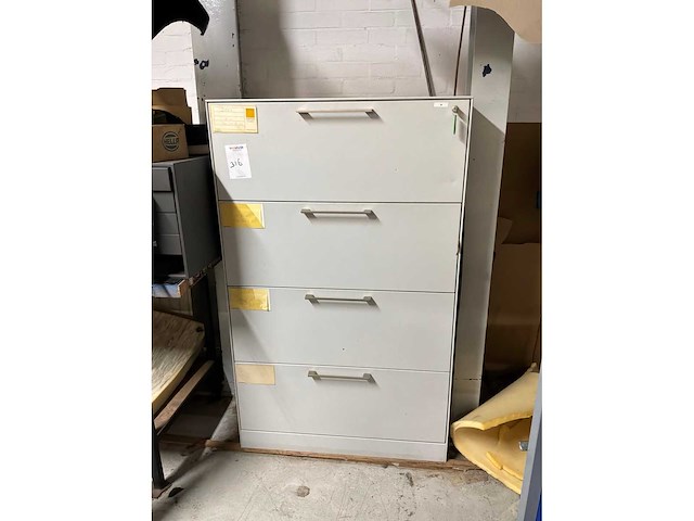 Stalen ladekast met interieur bekleding - afbeelding 2 van  6