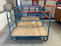 Stalen magazijn kar (3x) - afbeelding 2 van  7