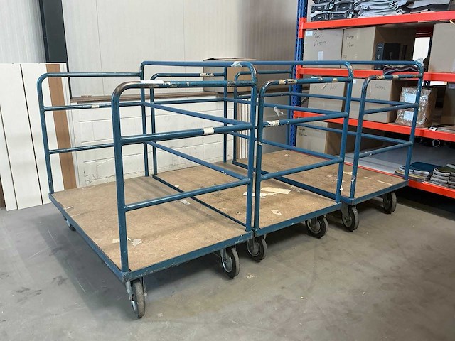 Stalen magazijn kar (3x) - afbeelding 3 van  7