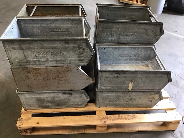 Stalen magazijnbakken (11x) - afbeelding 2 van  3
