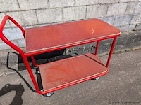 Stalen magazijnwagen - afbeelding 1 van  4