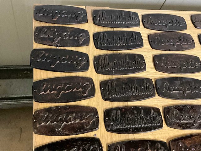 Stalen naambordjes (52x) - afbeelding 3 van  6