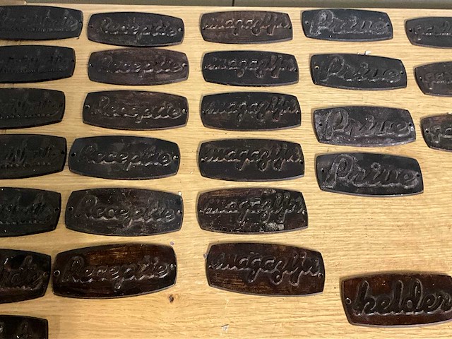 Stalen naambordjes (52x) - afbeelding 5 van  6