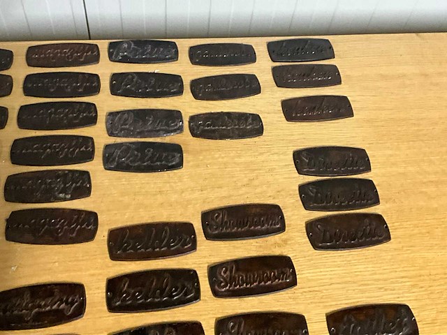 Stalen naambordjes (52x) - afbeelding 6 van  6