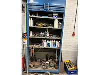 Stalen open kast met inhoud - afbeelding 2 van  6