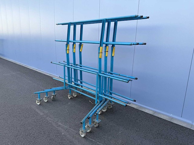Stalen opklapbare transport kar (4x) - afbeelding 2 van  6