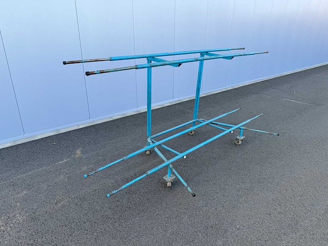 Stalen opklapbare transport kar (4x) - afbeelding 3 van  6