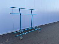 Stalen opklapbare transport kar (4x) - afbeelding 4 van  6