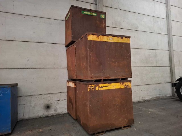 Stalen opslag box (2) - opslagcontainer (5x) - afbeelding 1 van  15