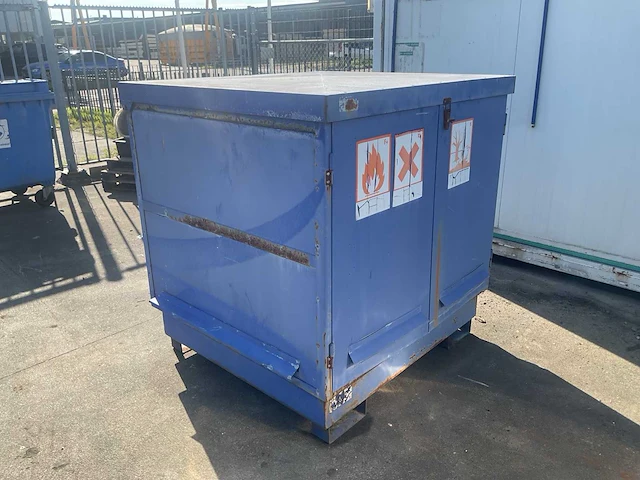 Stalen opslagcontainer/milieucontainer - afbeelding 2 van  4