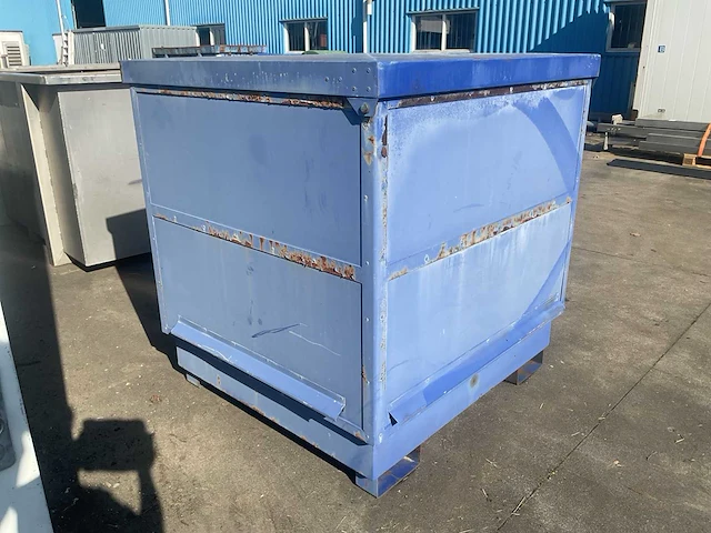 Stalen opslagcontainer/milieucontainer - afbeelding 4 van  4