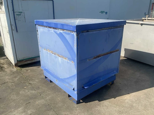 Stalen opslagcontainer/milieucontainer - afbeelding 3 van  4