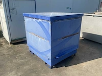Stalen opslagcontainer/milieucontainer - afbeelding 3 van  4