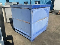 Stalen opslagcontainer/milieucontainer - afbeelding 4 van  4
