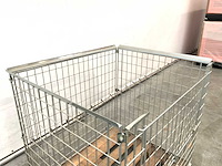 Stalen palletkooi voor blokpallets 1230x1100x1010 mm (20x) - afbeelding 7 van  10