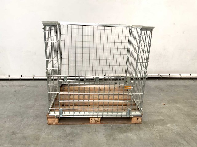 Stalen palletkooi voor blokpallets 1230x1100x1010 mm (20x) - afbeelding 4 van  10