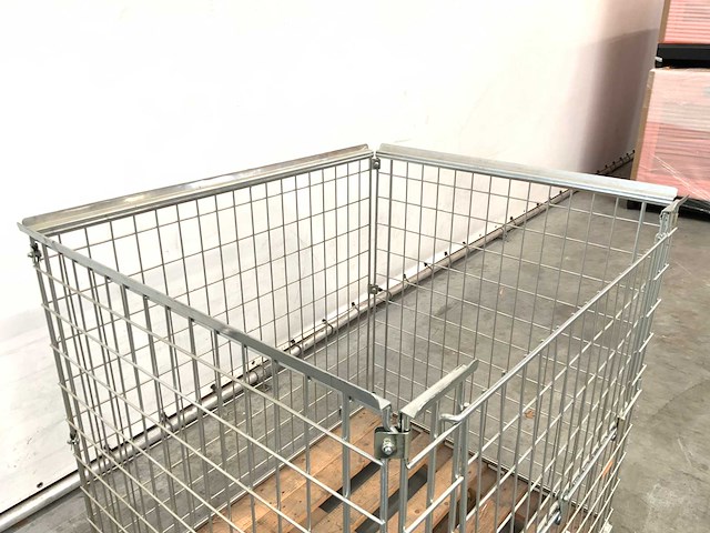 Stalen palletkooi voor blokpallets 1230x1100x1010 mm (20x) - afbeelding 7 van  10