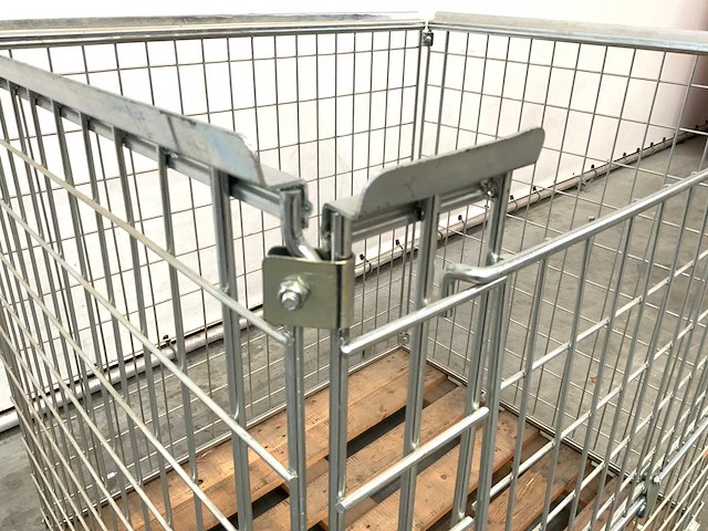 Stalen palletkooi voor blokpallets 1230x1100x1010 mm (20x) - afbeelding 6 van  10