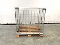 Stalen palletkooi voor blokpallets 1230x1100x1010 mm (20x) - afbeelding 2 van  9