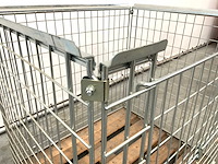 Stalen palletkooi voor blokpallets 1230x1100x1010 mm (20x) - afbeelding 5 van  7