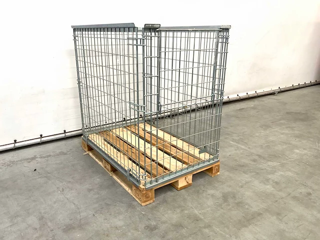 Stalen palletkooi voor europallets 1230x1100x820 mm (10x) - afbeelding 2 van  9
