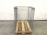 Stalen palletkooi voor europallets 1230x1100x820 mm (10x) - afbeelding 4 van  9