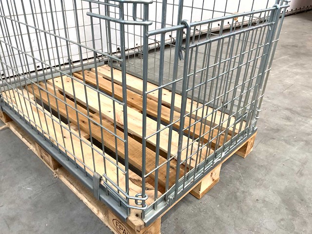 Stalen palletkooi voor europallets 1230x1100x820 mm (20x) - afbeelding 3 van  9