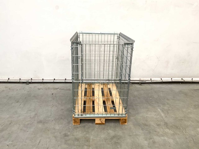 Stalen palletkooi voor europallets 1230x1100x820 mm (20x) - afbeelding 1 van  5