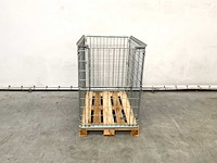 Stalen palletkooi voor europallets 1230x1100x820 mm (20x) - afbeelding 1 van  5