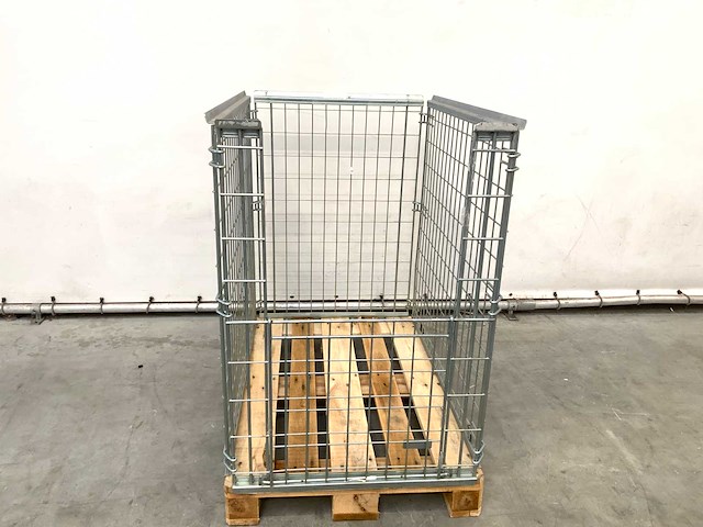 Stalen palletkooi voor europallets 1230x1100x820 mm (20x) - afbeelding 4 van  8
