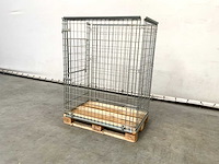 Stalen palletkooi voor europallets 1230x1500x820 mm (20x) - afbeelding 4 van  10