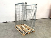 Stalen palletkooi voor europallets 1230x1500x820 mm (20x) - afbeelding 1 van  9