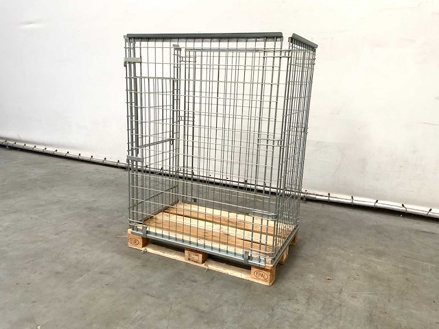 Stalen palletkooi voor europallets 1230x1500x820 mm (75x) - afbeelding 4 van  11