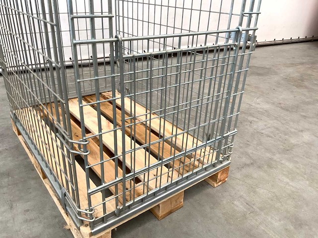 Stalen palletkooi voor europallets 1230x1500x820 mm (75x) - afbeelding 9 van  11