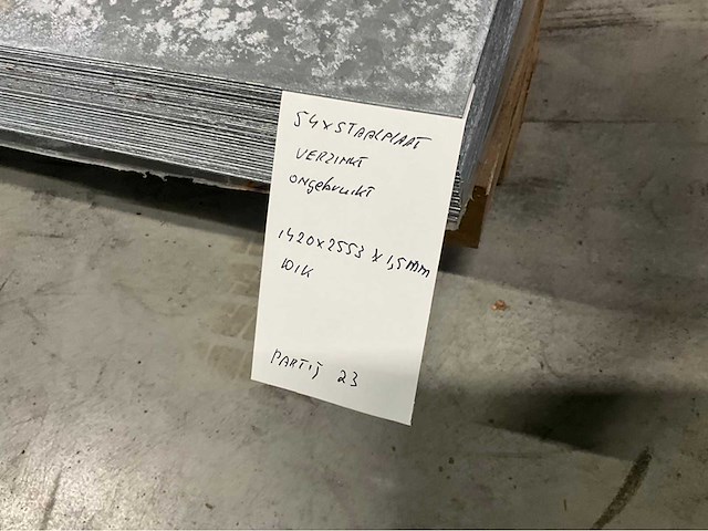 Stalen plaat (54x) - afbeelding 2 van  2