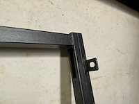 Stalen poortframe - zwart gespoten - afbeelding 2 van  2