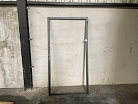 Stalen poortframe - zwart gespoten - afbeelding 1 van  3