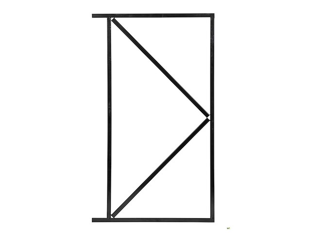 Stalen poortframe verstelbaar - 110x155 cm - afbeelding 1 van  2