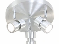 Stalen ronde 3-lichts spot met gu10 lichtbronnen, steinhauer, natasja 7905st, zwart, 2026