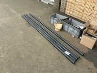 Stalen ronde tuinpalen 280 cm/6 cm (5x) - afbeelding 1 van  6