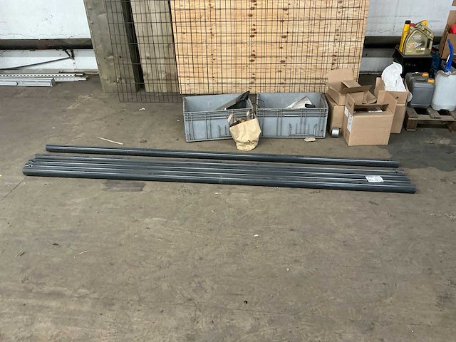 Stalen ronde tuinpalen 280 cm/6 cm (5x) - afbeelding 2 van  6