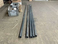 Stalen ronde tuinpalen 280 cm/6 cm (5x) - afbeelding 4 van  6