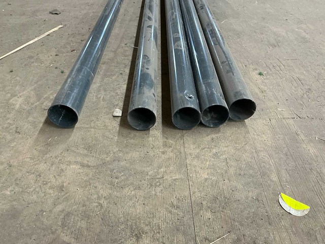 Stalen ronde tuinpalen 280 cm/6 cm (5x) - afbeelding 5 van  6