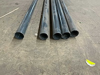 Stalen ronde tuinpalen 280 cm/6 cm (5x) - afbeelding 5 van  6