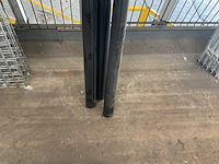 Stalen ronde tuinpalen 6x180/200cm (3x) - afbeelding 2 van  3