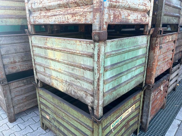 Stalen stapelbak 1000x800x600mm (10x) - afbeelding 3 van  11