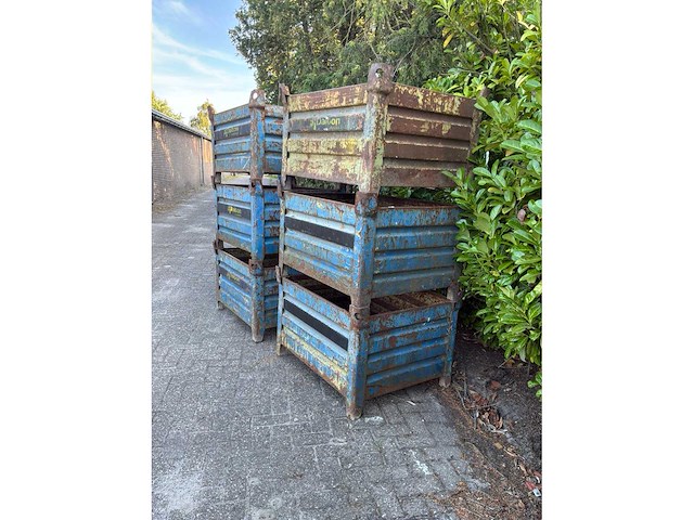 Stalen stapelbak 100x80x50cm (6x) - afbeelding 2 van  5