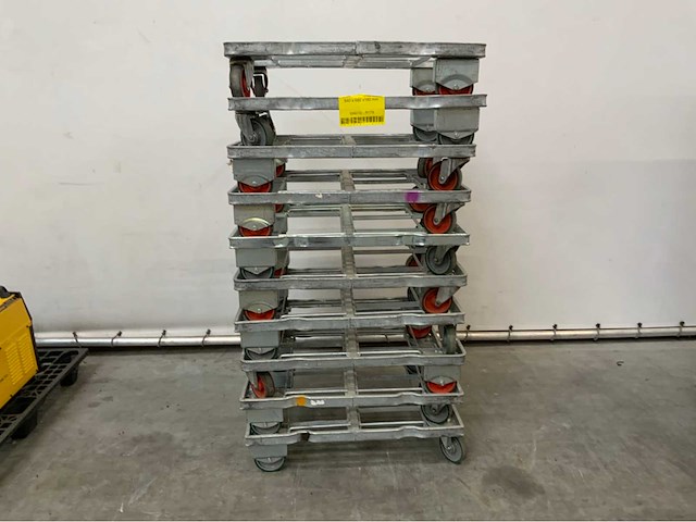 Stalen transport dolly 840x680mm (10x) - afbeelding 4 van  8