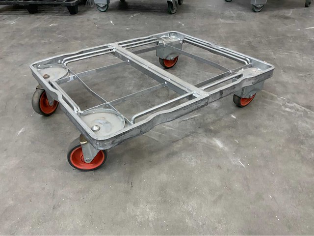 Stalen transport dolly 840x680mm (10x) - afbeelding 1 van  5