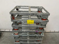Stalen transport dolly 840x680mm (10x) - afbeelding 3 van  13